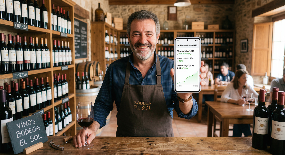 Dueño de negocio satisfecho por servicios de marketing digital de Ejecutivo Virtual DR